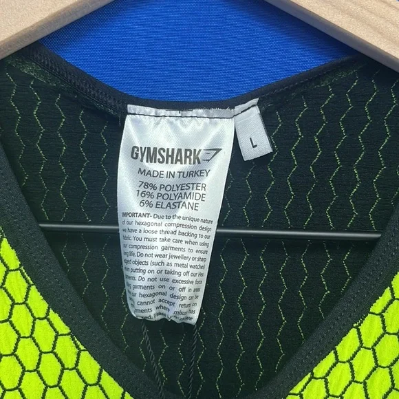 GymShark Women’s Neon Athletic Tank Top (4229) - Picture 3 of 6